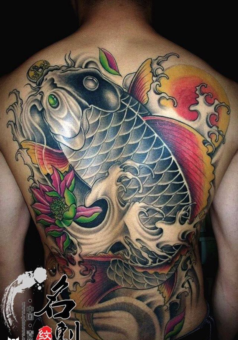 鲤鱼纹身图片