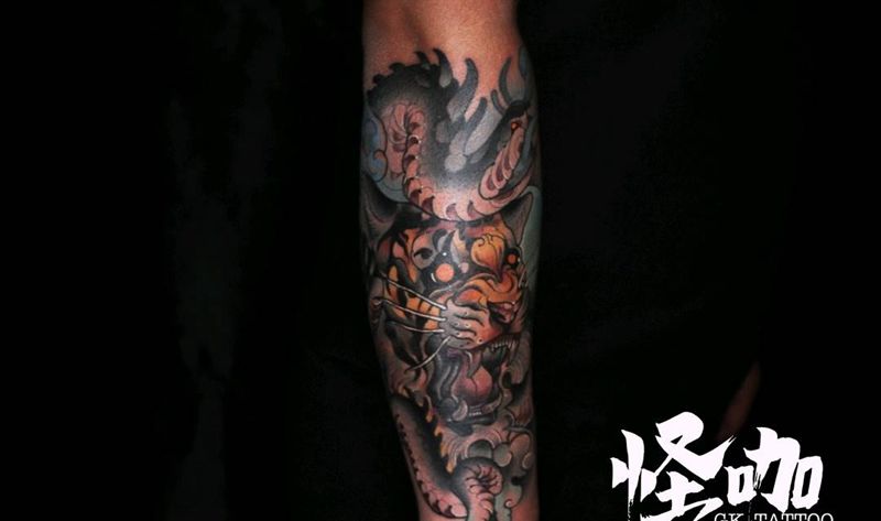 老虎纹身图片