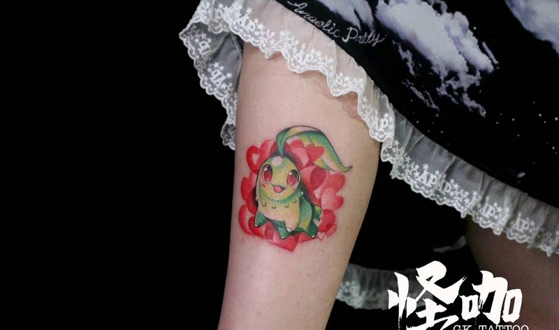 宠物小精灵纹身图片