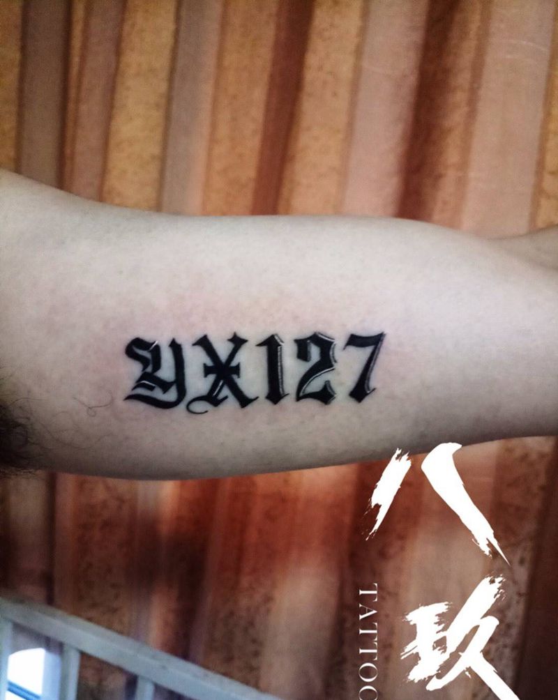 数字纹身图片