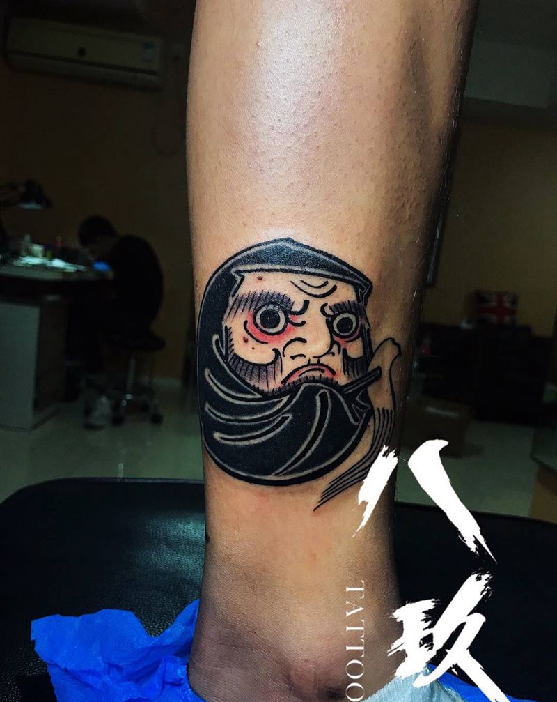 达摩蛋纹身图片