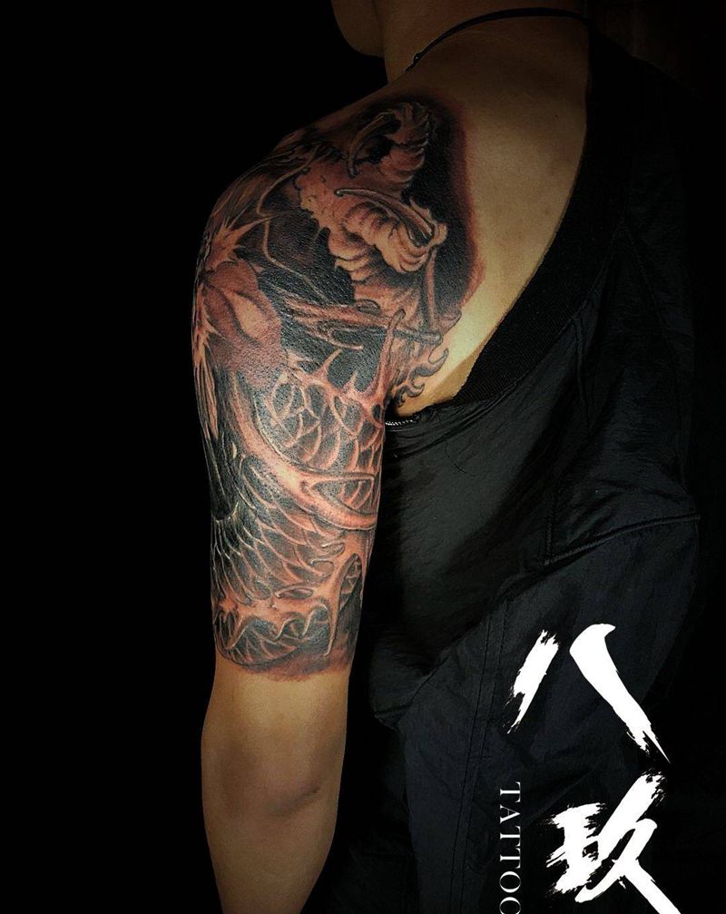 龙纹身图片