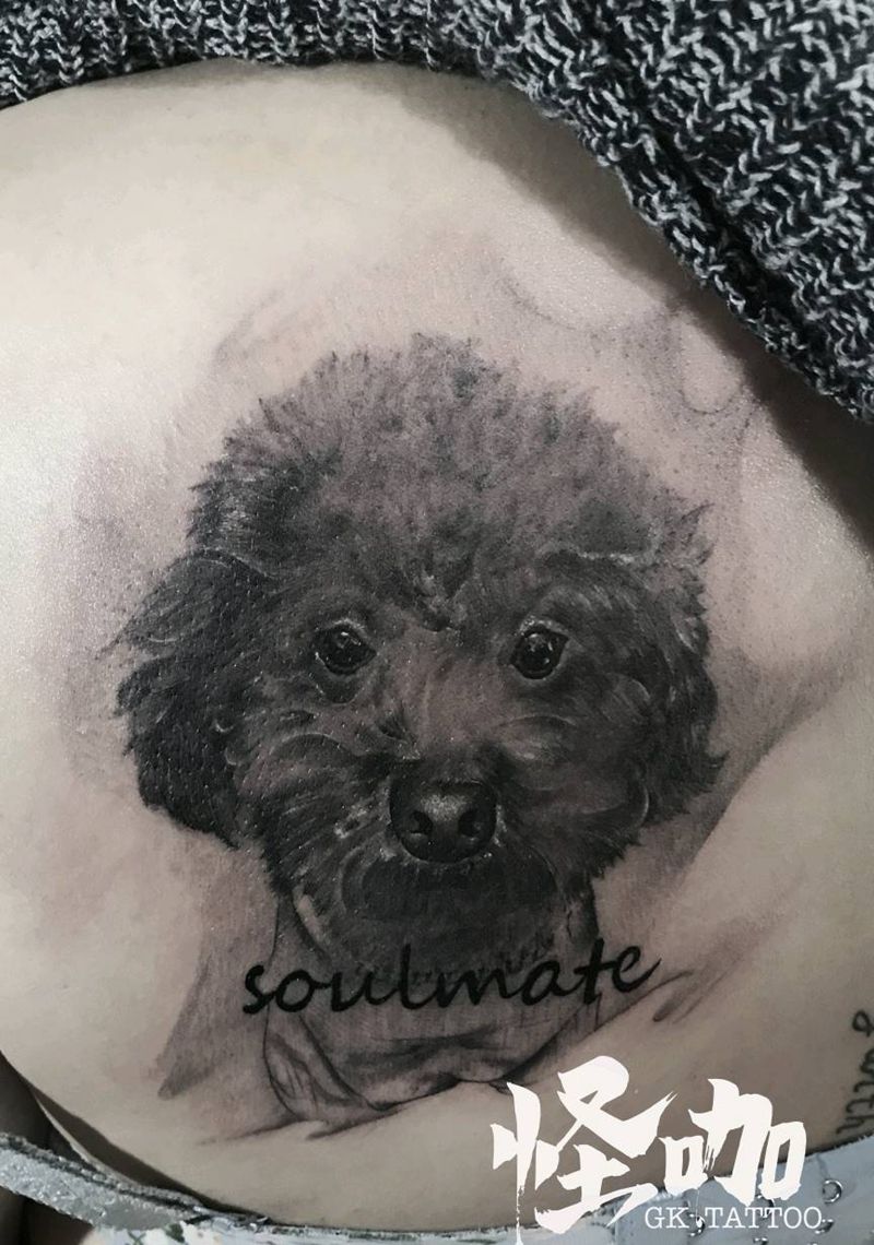 主人的宝贝纹身图片_腹部欧美写实纹身图案