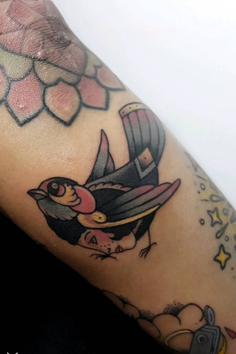 一次三个纹身图片