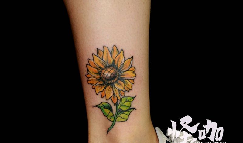 向日葵纹身图片