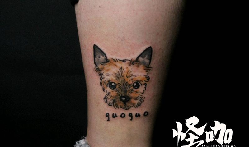 狗狗纹身图片