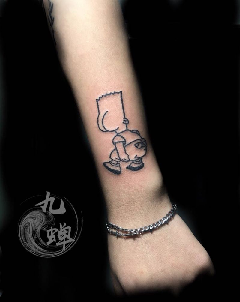 辛普森纹身图片