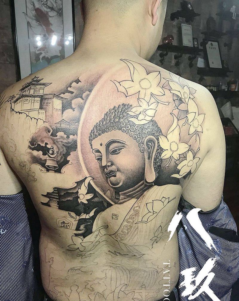 佛纹身图片