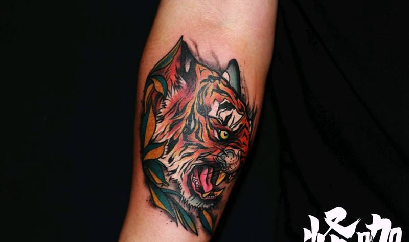 老虎纹身图片