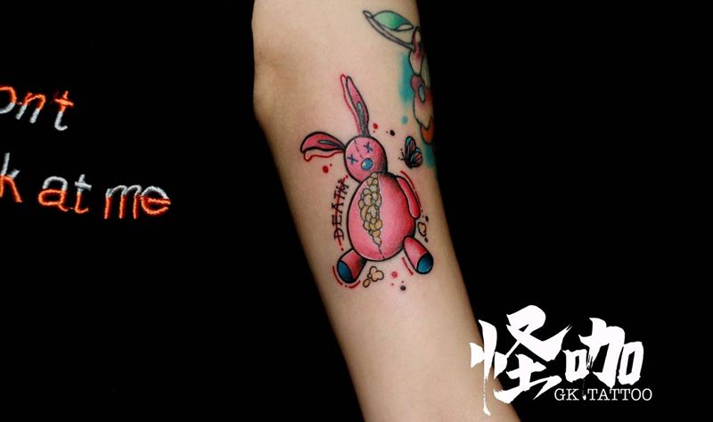 小兔子纹身图片