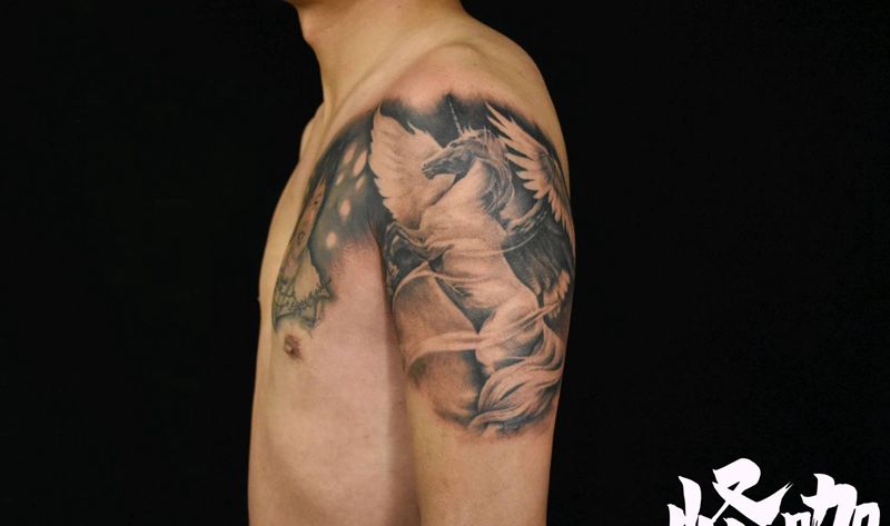 独角兽纹身图片