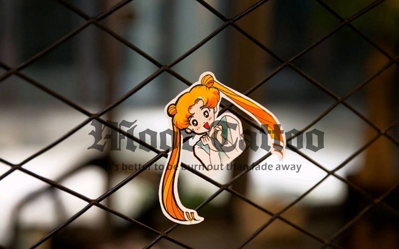 美少女纹身图片_原创手稿纹身图案