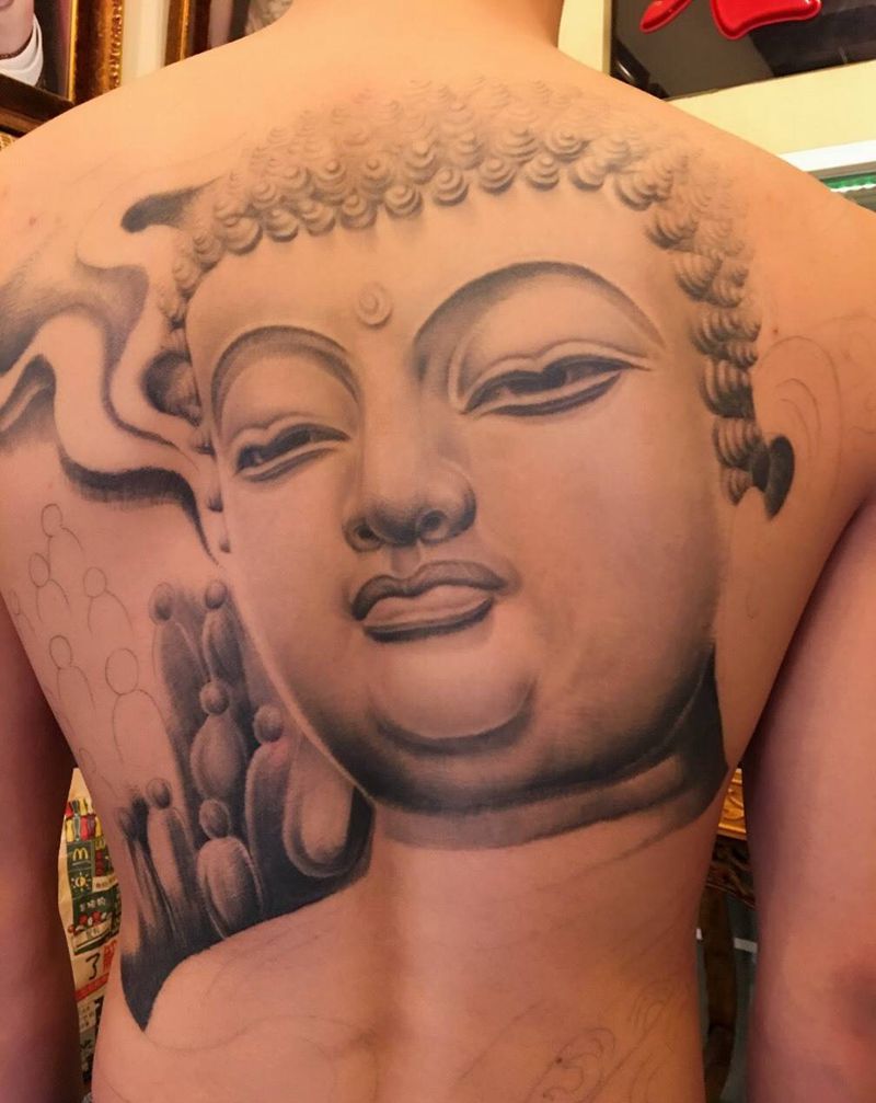 大日如来、半成品纹身图片
