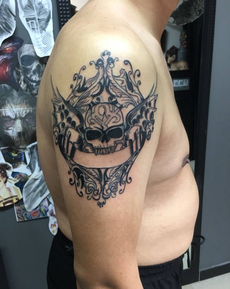 骷髅纹身图片