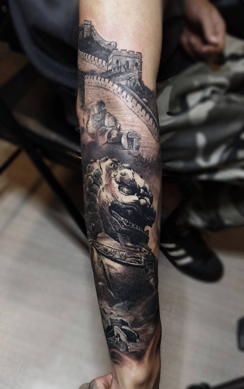 中国元素纹身图片_暗黑纹身图案