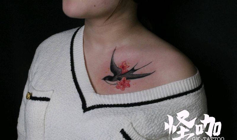 燕子纹身图片