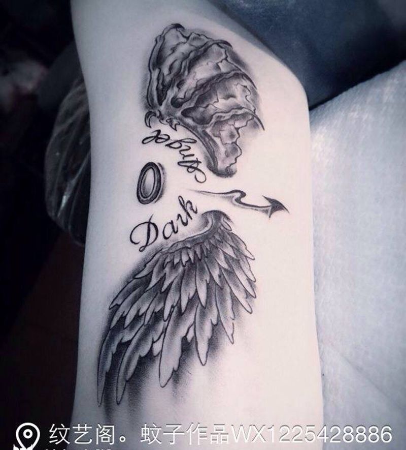 原创翅膀纹身图片