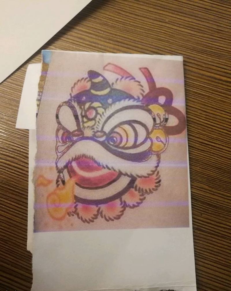 小狮子纹身图片_胸部纹身图案