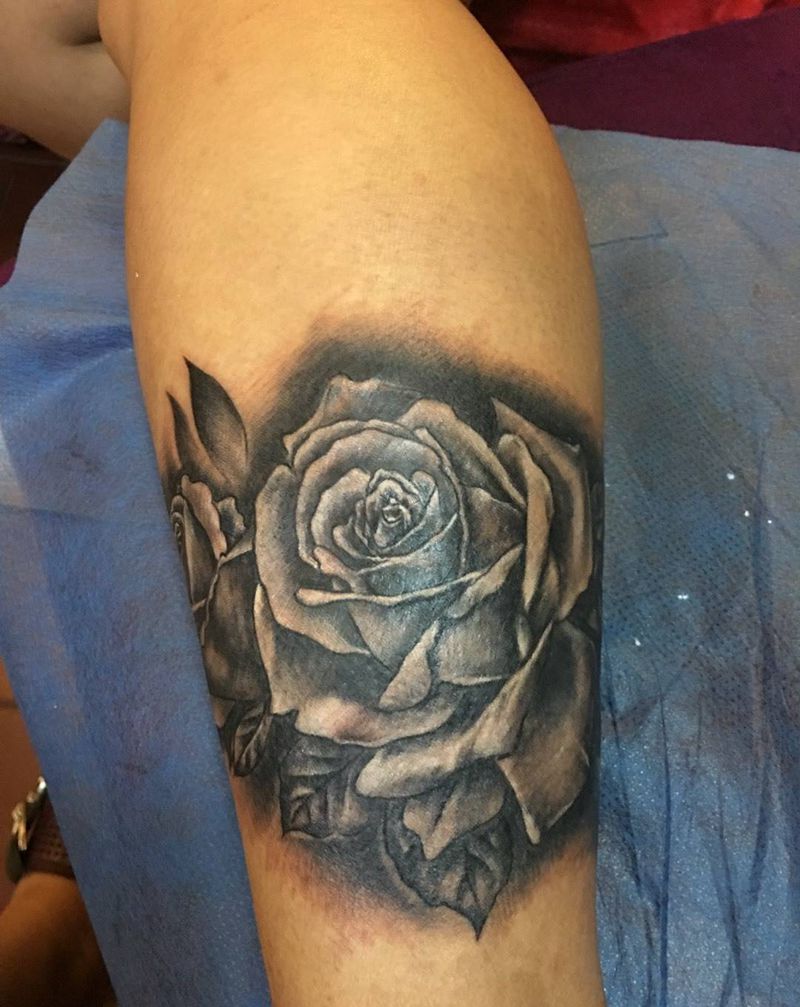 玫瑰纹身图片