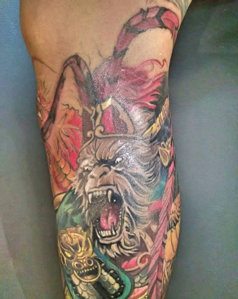 一霸孙行者纹身图片