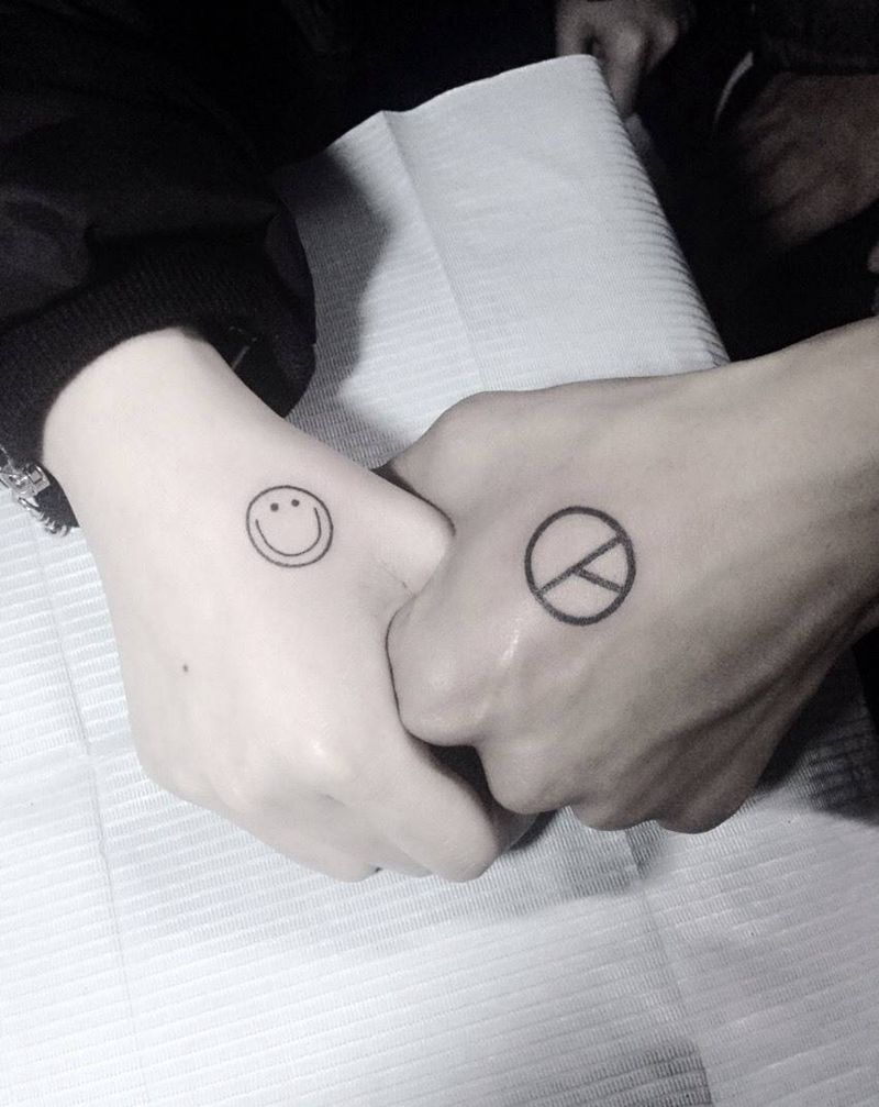 爱很简单纹身图片_清新成品纹身图案