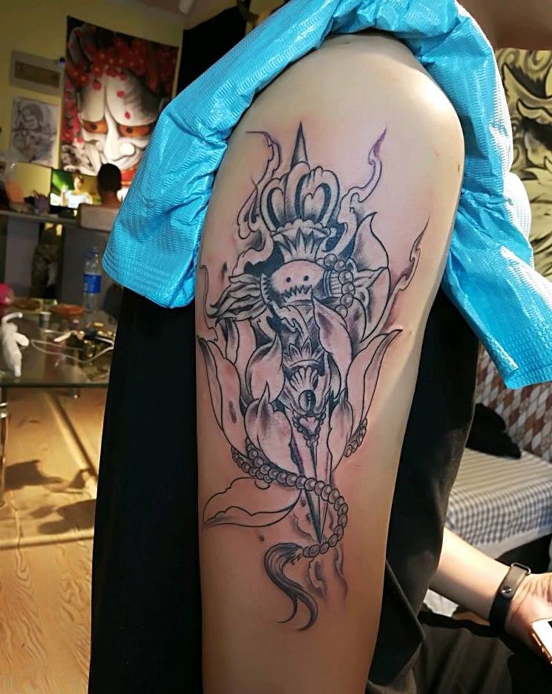 降魔杵纹身图片