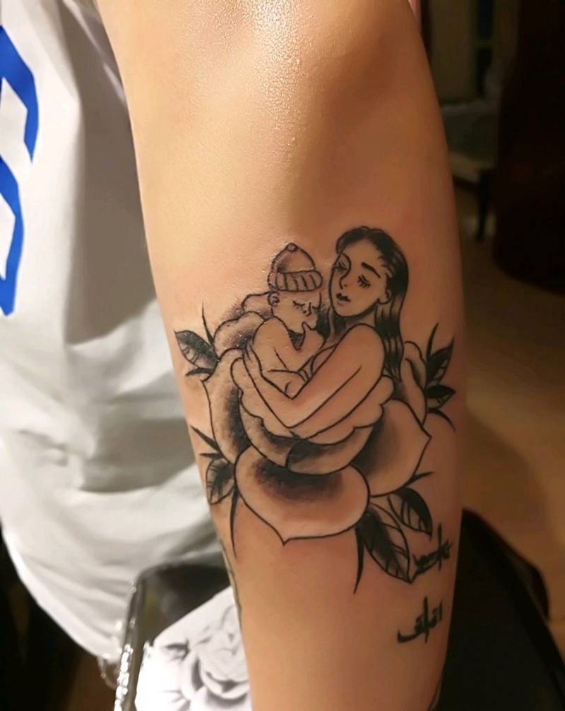 母子纹身图片