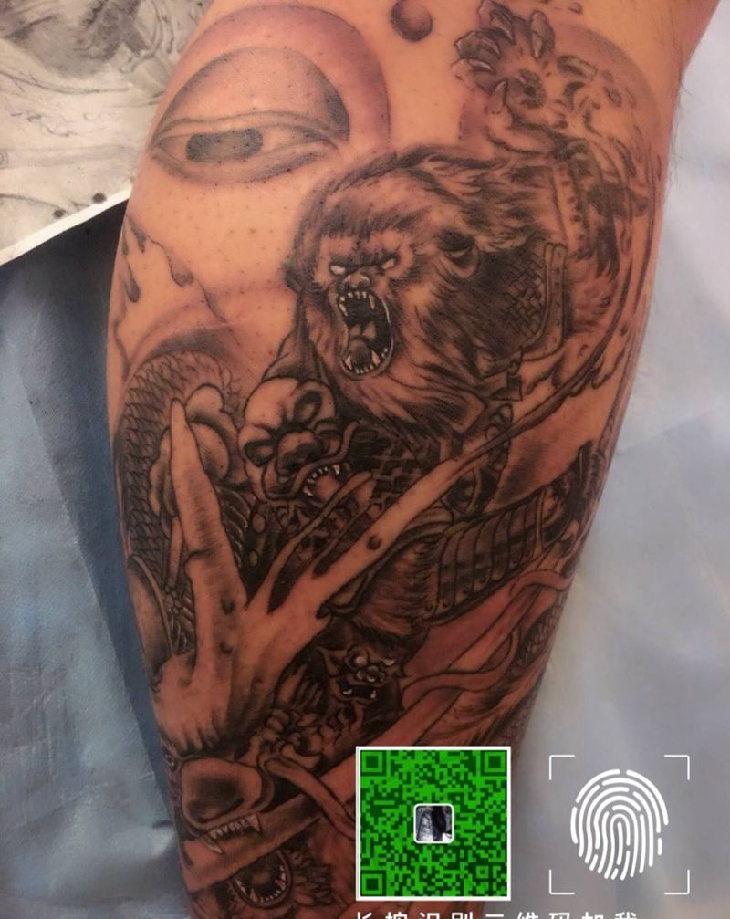 猴纹身图片