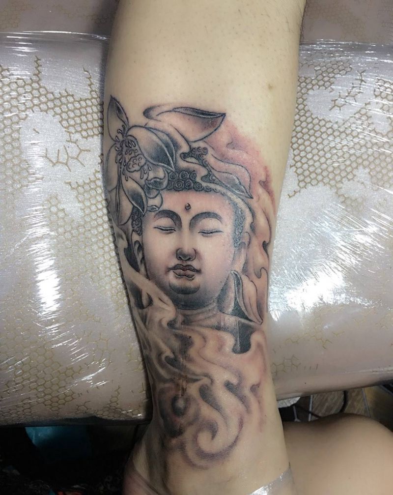 佛祖保佑平安纹身图片