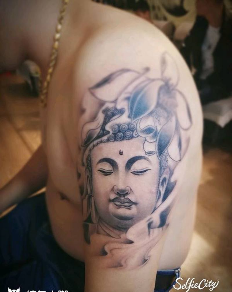 佛头纹身图片