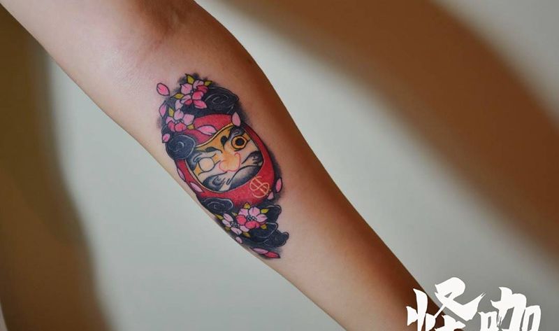 达摩蛋纹身图片