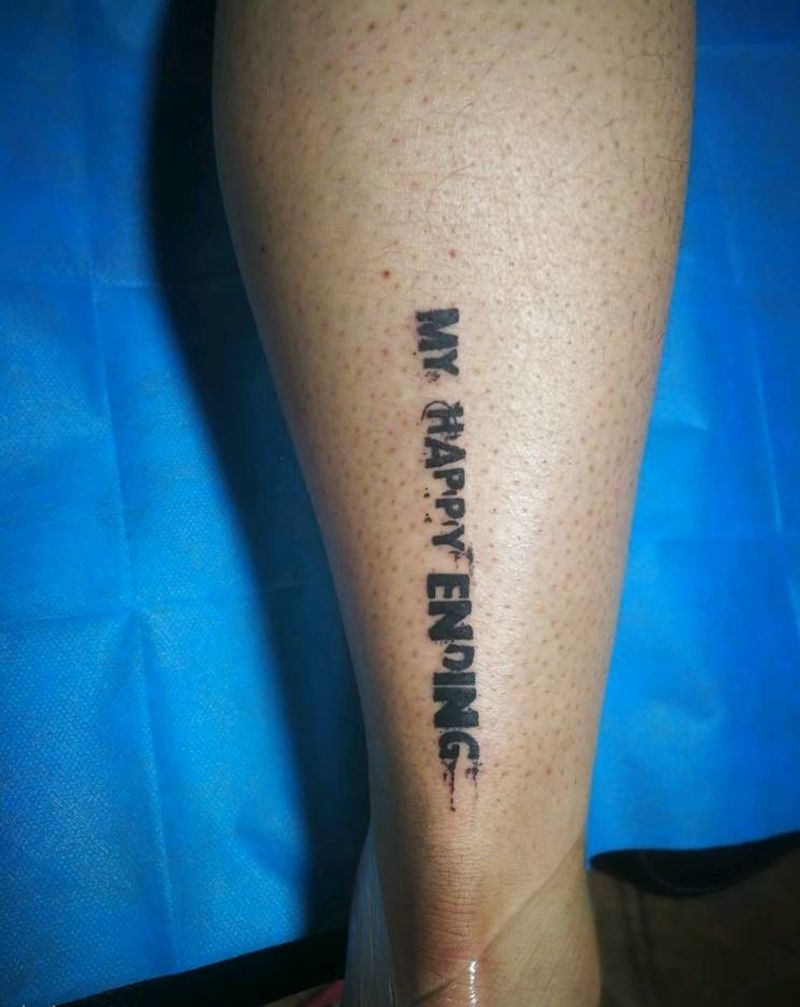 字母纹身图片_手臂花体字纹身图案