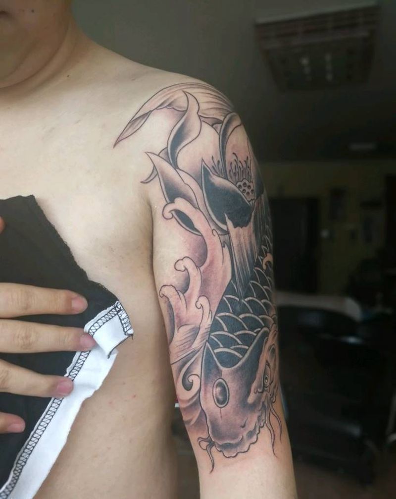 大鲤鱼纹身图片