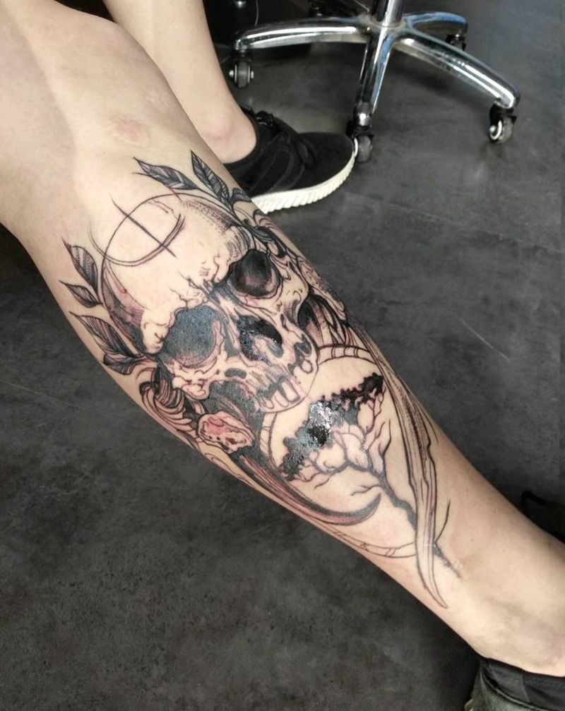 骷髅纹身图片