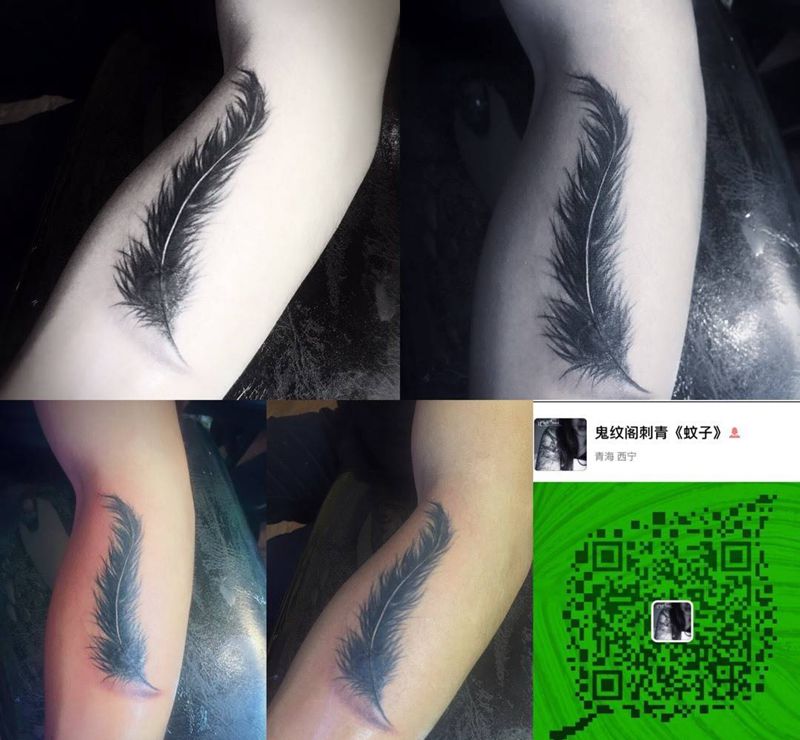 羽毛纹身图片