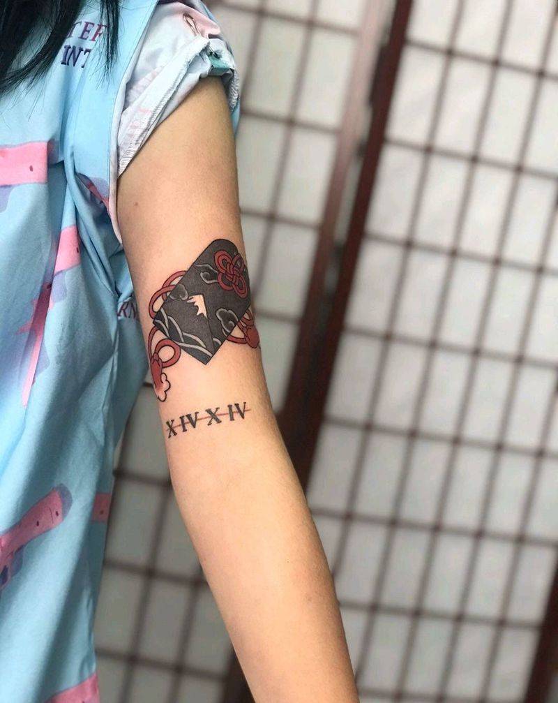 御守纹身图片_手臂纹身图案