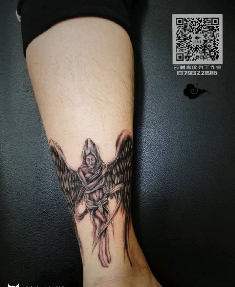 小天使纹身图片