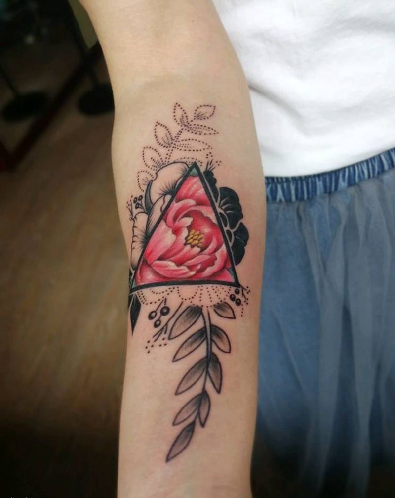 小花一朵纹身图片