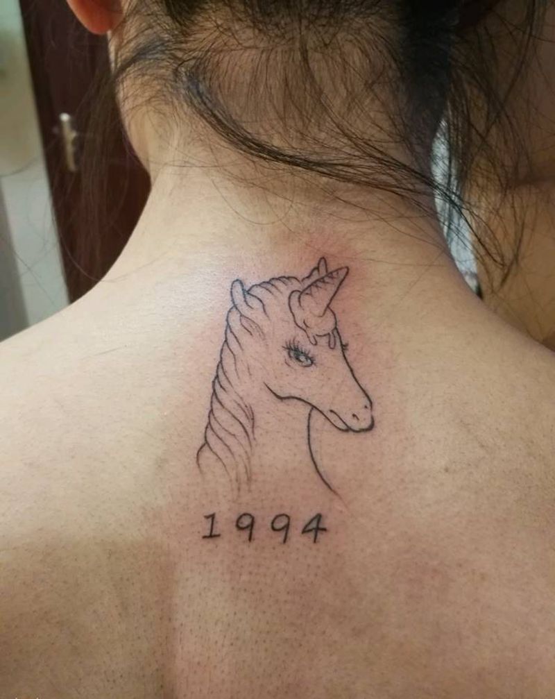 独角兽纹身图片