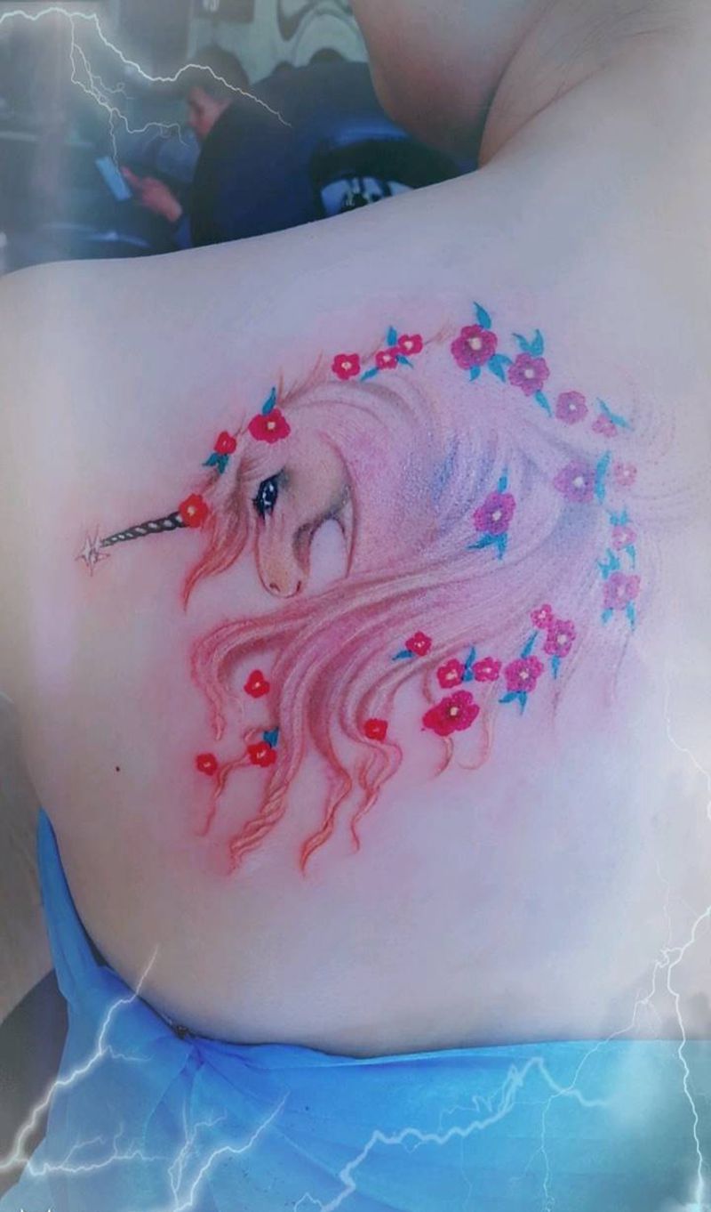 独角兽纹身图片