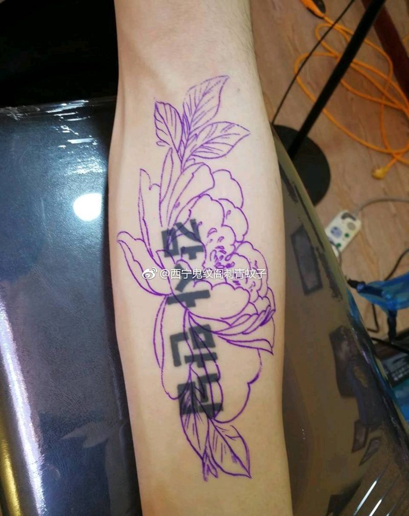遮盖纹身图片_手臂传统植物成品纹身图案
