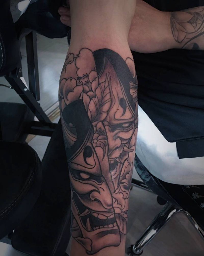 般若纹身图片_手臂新传统纹身图案