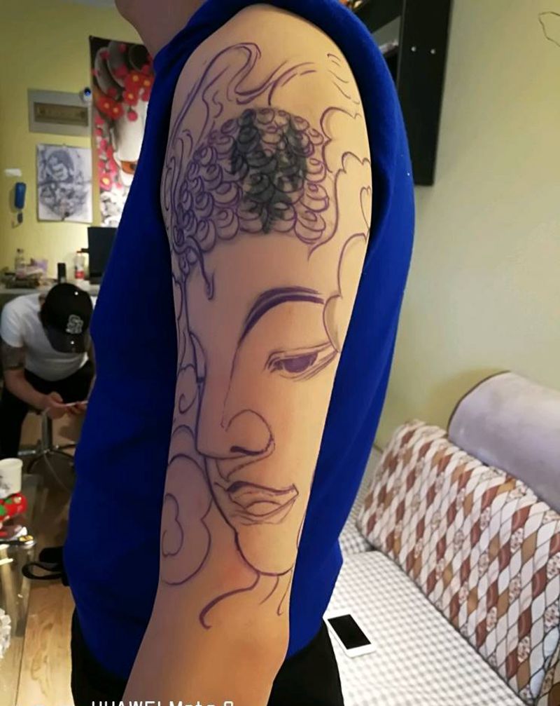 未完成纹身图片