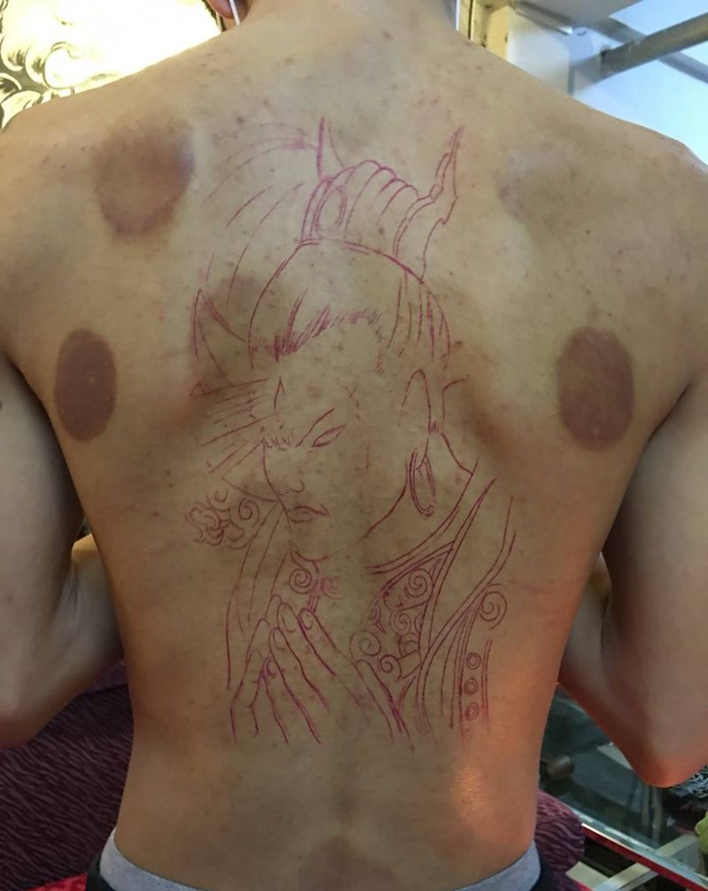 二郎神纹身图片