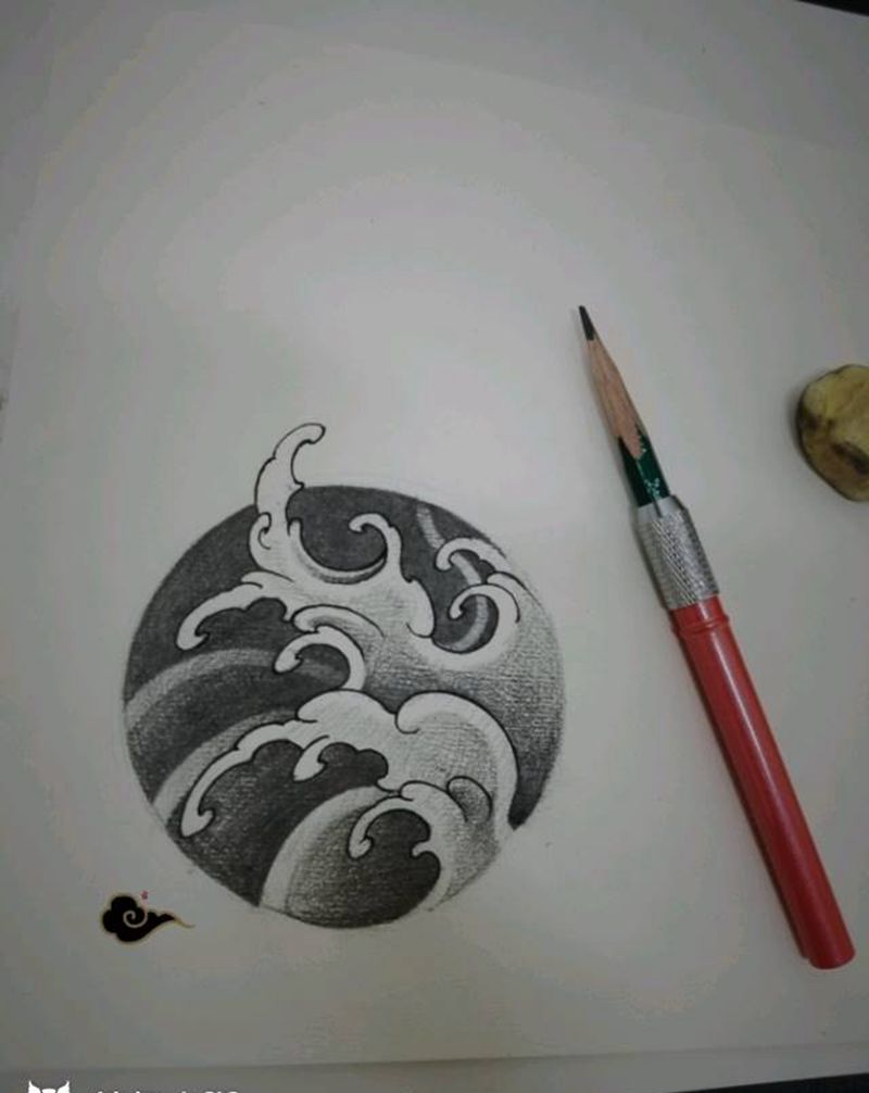 浪浪浪纹身图片