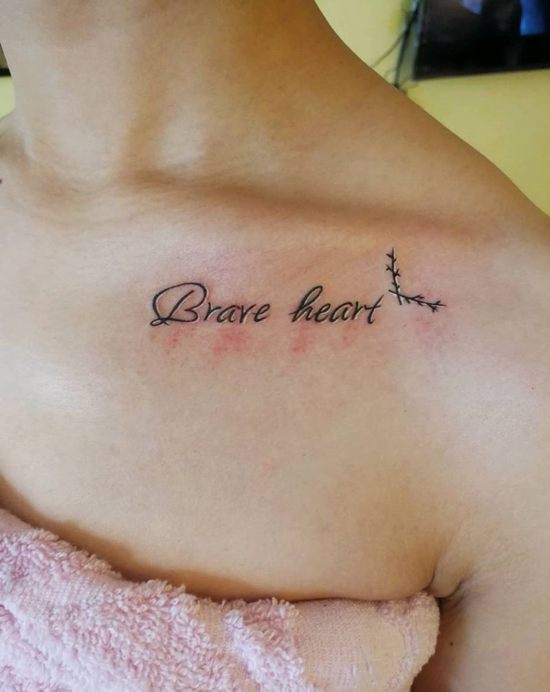 字母纹身图片_胸部清新字符成品纹身图案