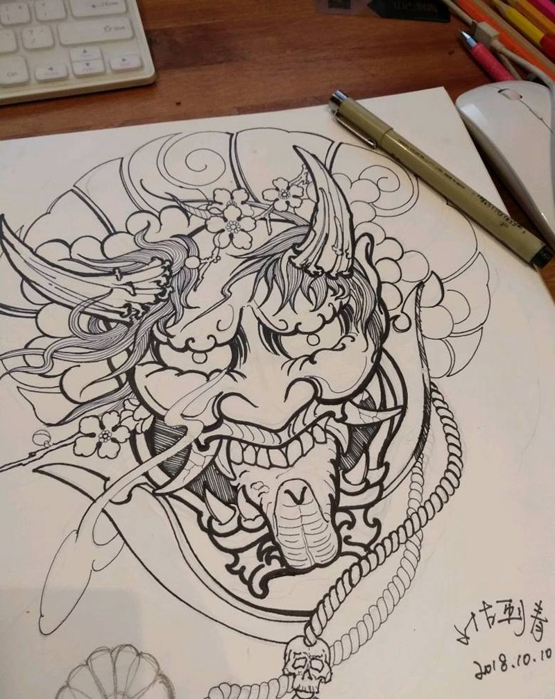 原创般若纹身图片