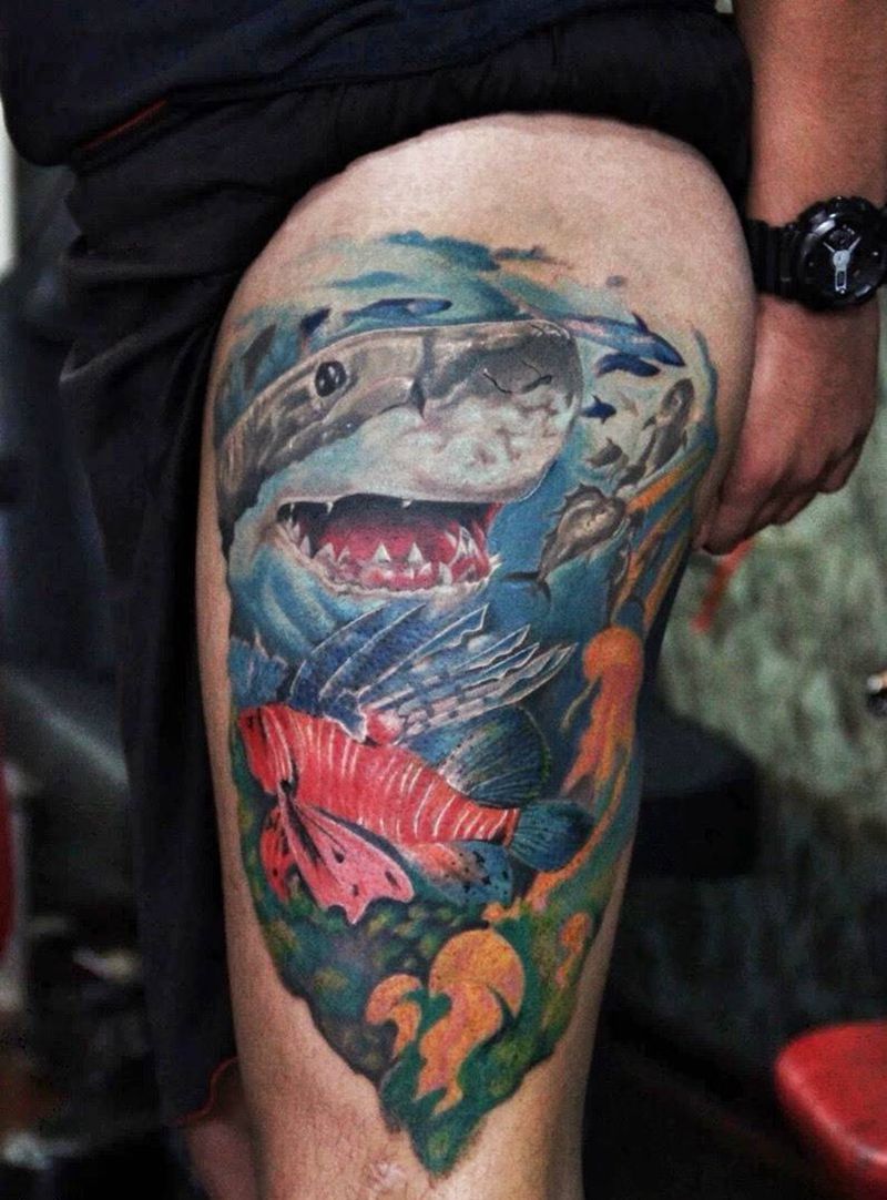 海底世界纹身图片