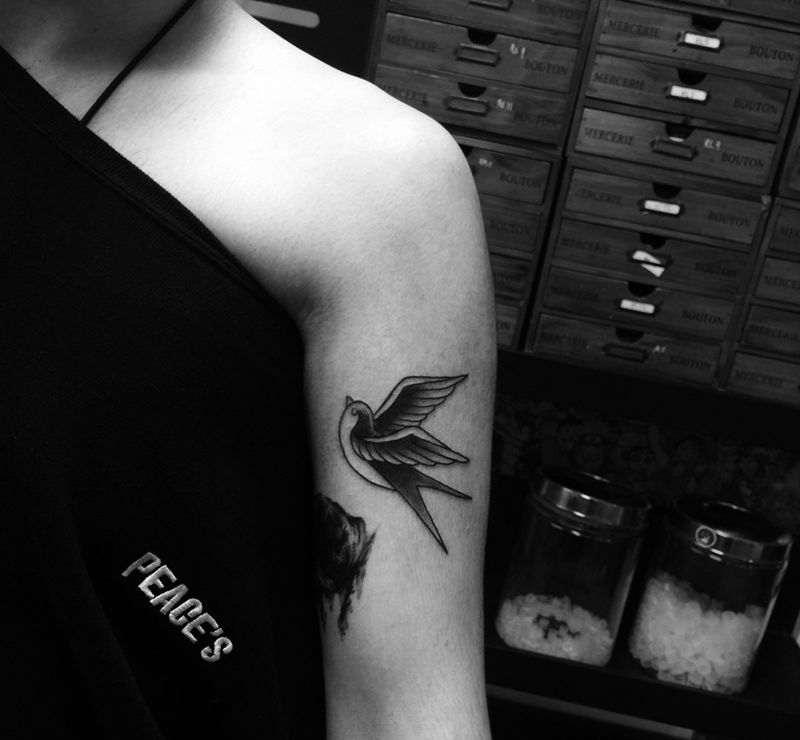 燕子纹身图片