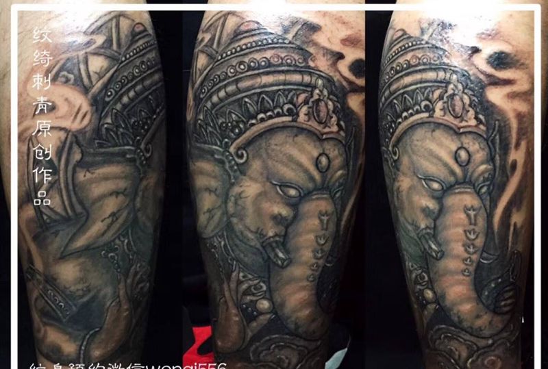 象神纹身图片